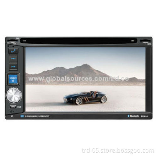 Universal Car DVD Player with 6.2-inch Digital Display, 3D GUI User Interface Easy to Operate